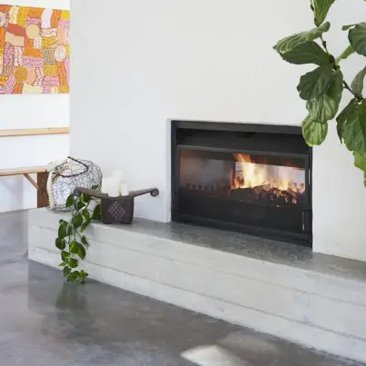 Linear Built-in Fireplace | Woodpecker