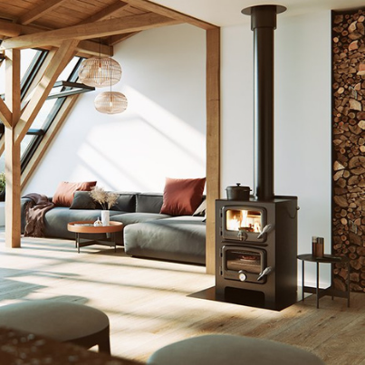 Nectre Bakers Oven Wood Fireplace Heater - Woodpecker Heating Cooling Fireplaces BBQs