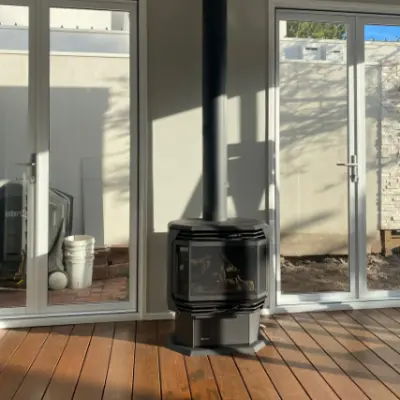 Regency FG39 Freestanding Gas Fireplace - Woodpecker Heating, Cooling, Fireplaces & BBQ's