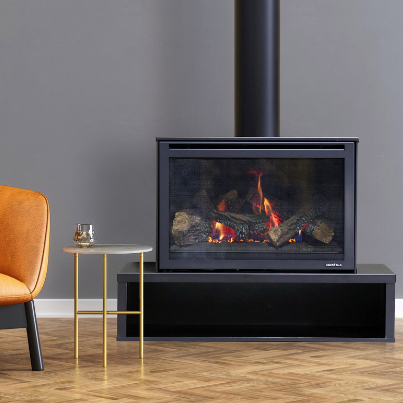 Heat & Glo i30x Freestanding Gas Fireplace - Woodpecker Heating, Cooling Fireplaces & BBQ's