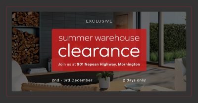Summer warehouse clearance