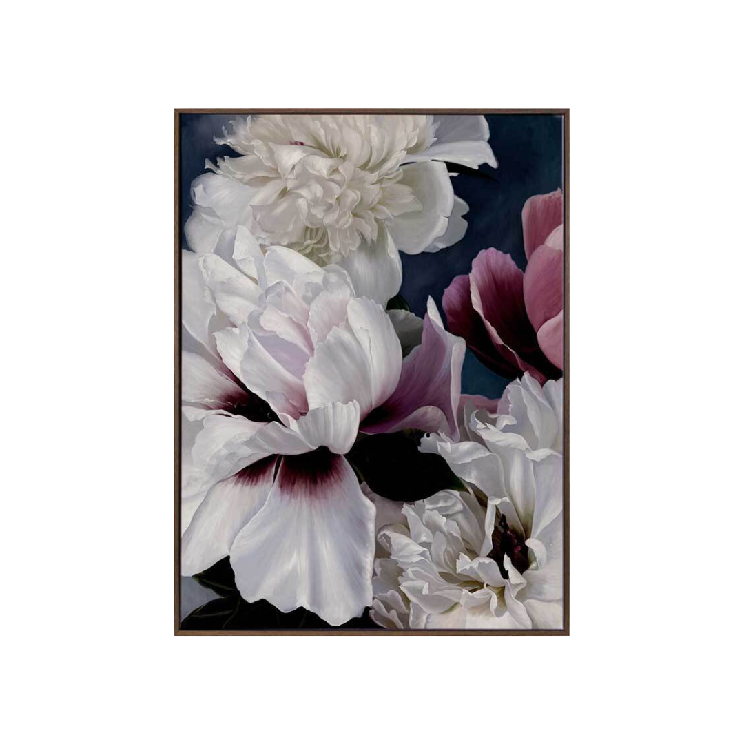 Urban Road - Fiore with Timber Look Box Frame Canvas - 100x75 - Portrait